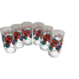 Set of Six (6) Vintage 1995 Coca-Cola 16 oz. Glasses
